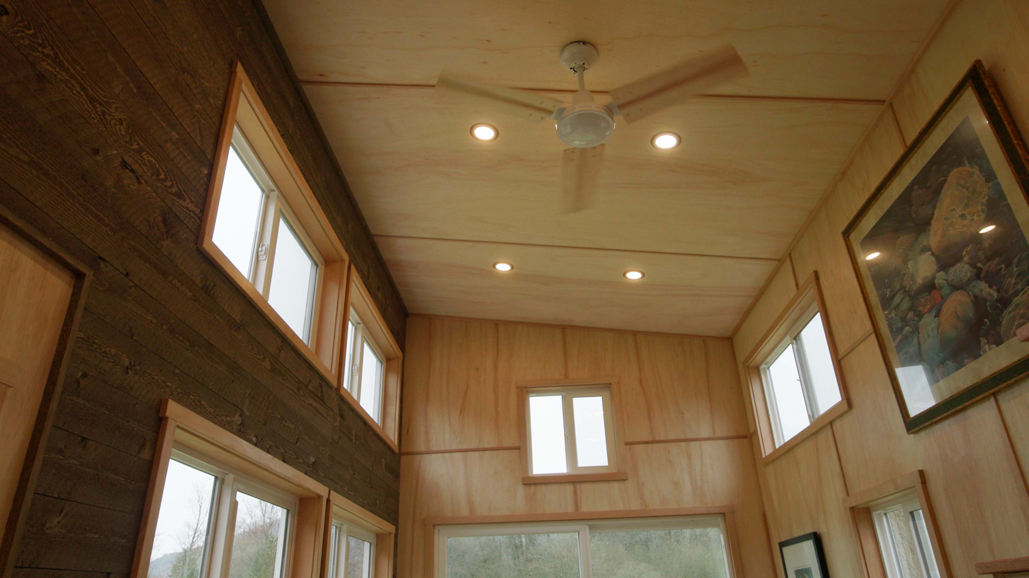 Mount Baker Tiny Homes Pacifica ceiling view